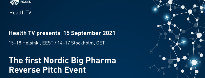 Nordic Big Pharma Reverse Pitch Event banner